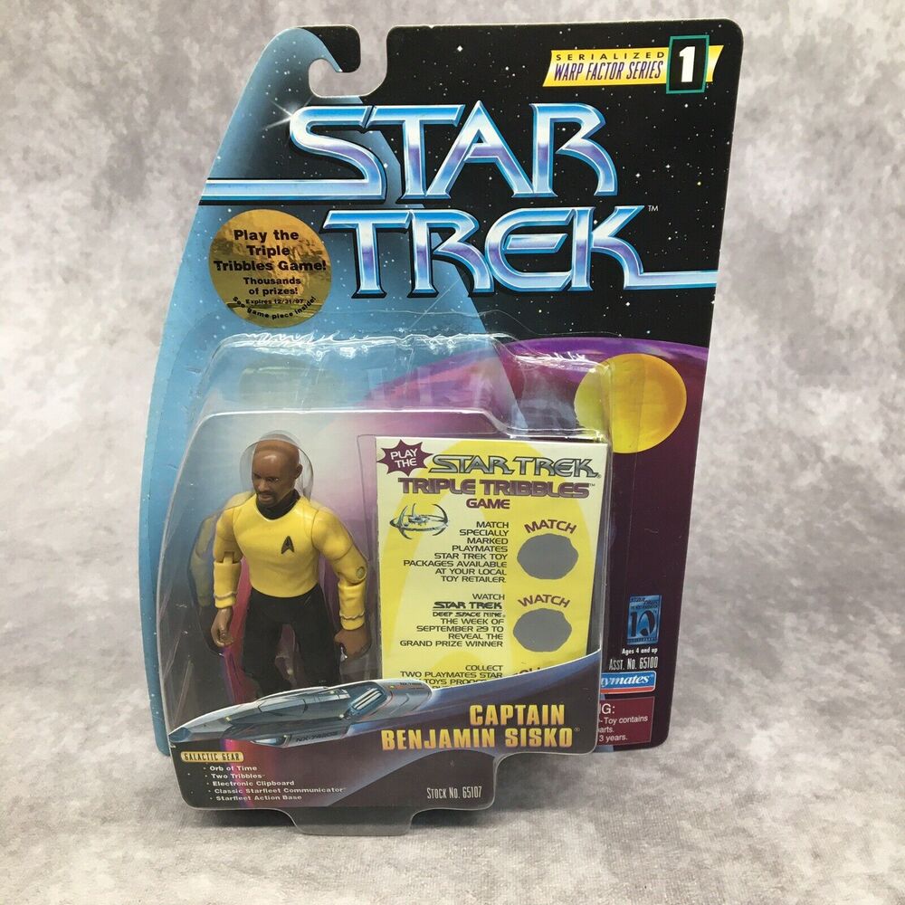 STAR TREK Captain Sisko Figure Warp Factor Series 1 Playmates